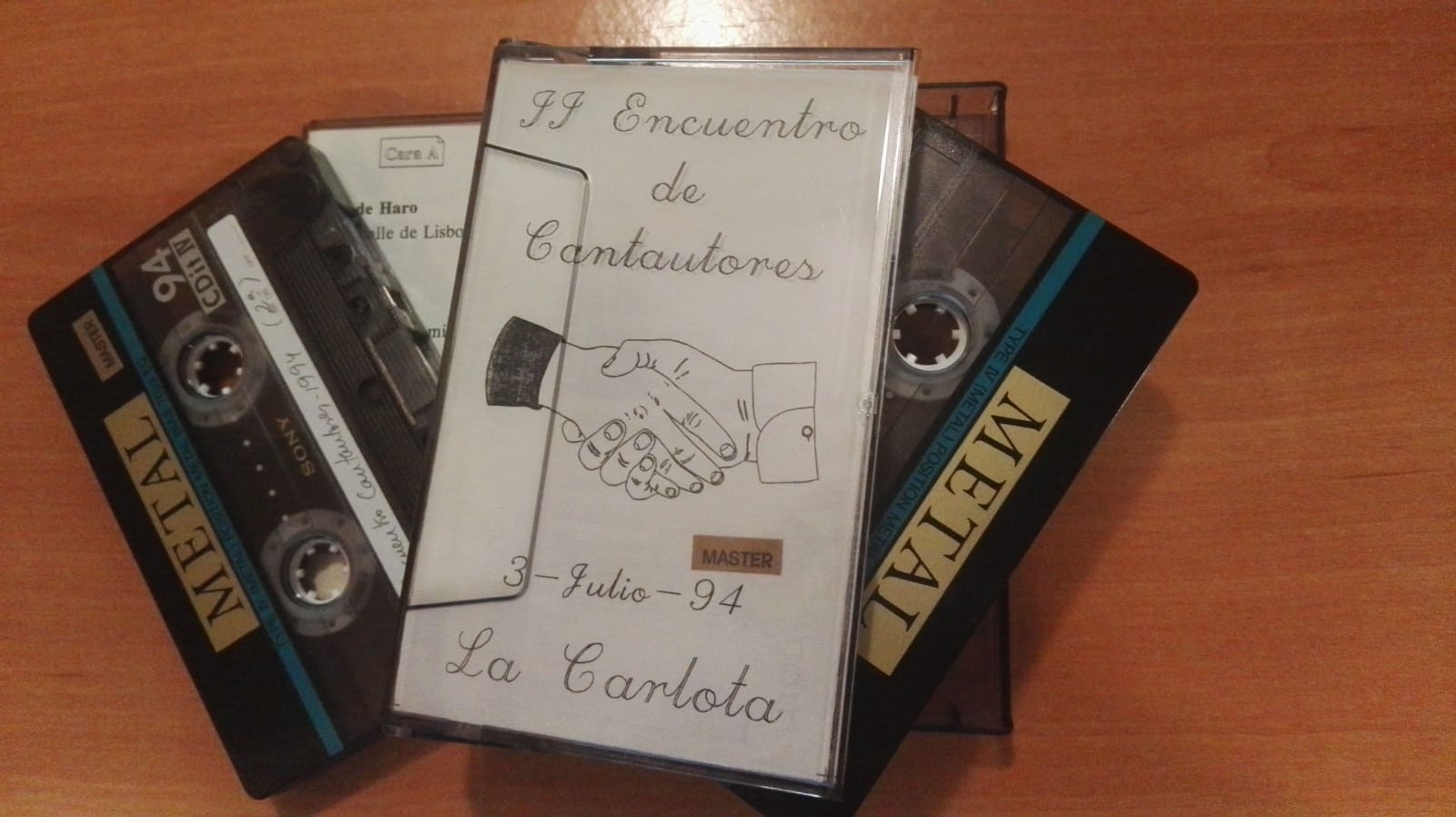 Cintas de cassette donde se grabó el audio del 2º Encuentro